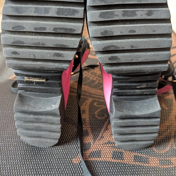 Studded Leopard Print High-Top Sneakers - Picture 2 of 4